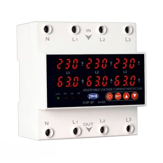 محافظ ولتاژ _جریان سه فاز 80 آمپر برند JBH