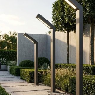 چراغ پارکی مدل افرا یک طرفه ارتفاع 1 متر